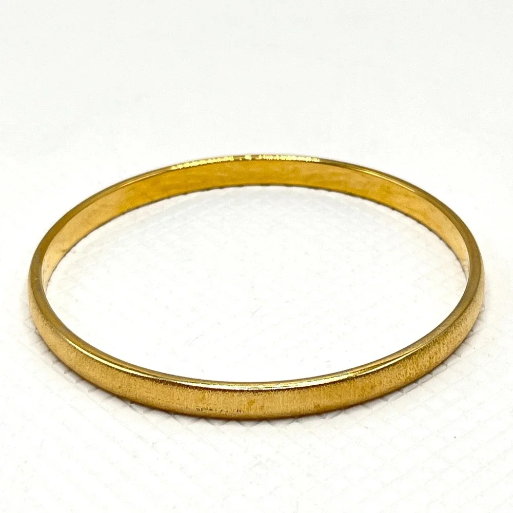 Vintage Monet Textured Gold Tone Bangle Bracelet 80s Costume Jewelry